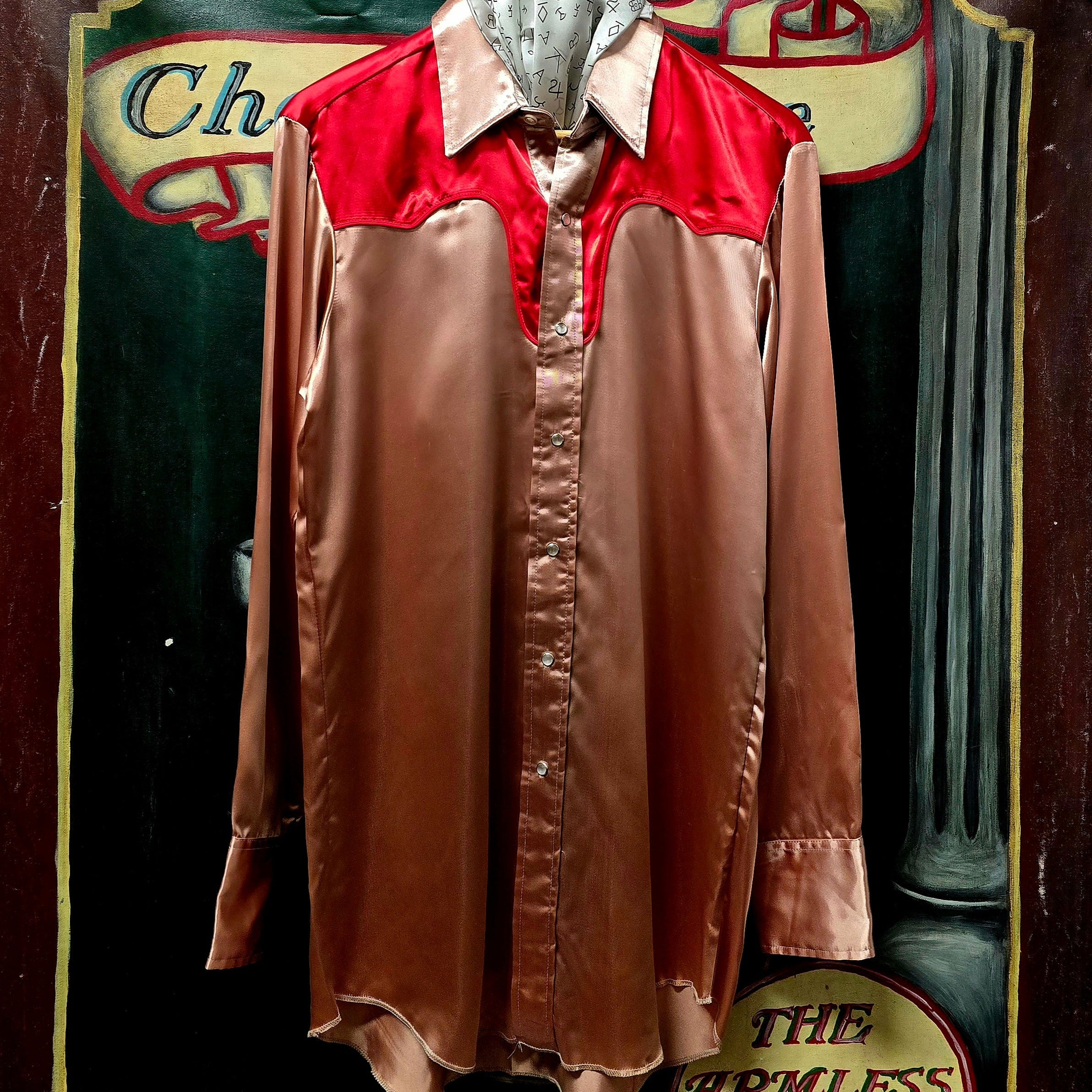 Vintage 1960-70s MWG Satin Pearl Snap