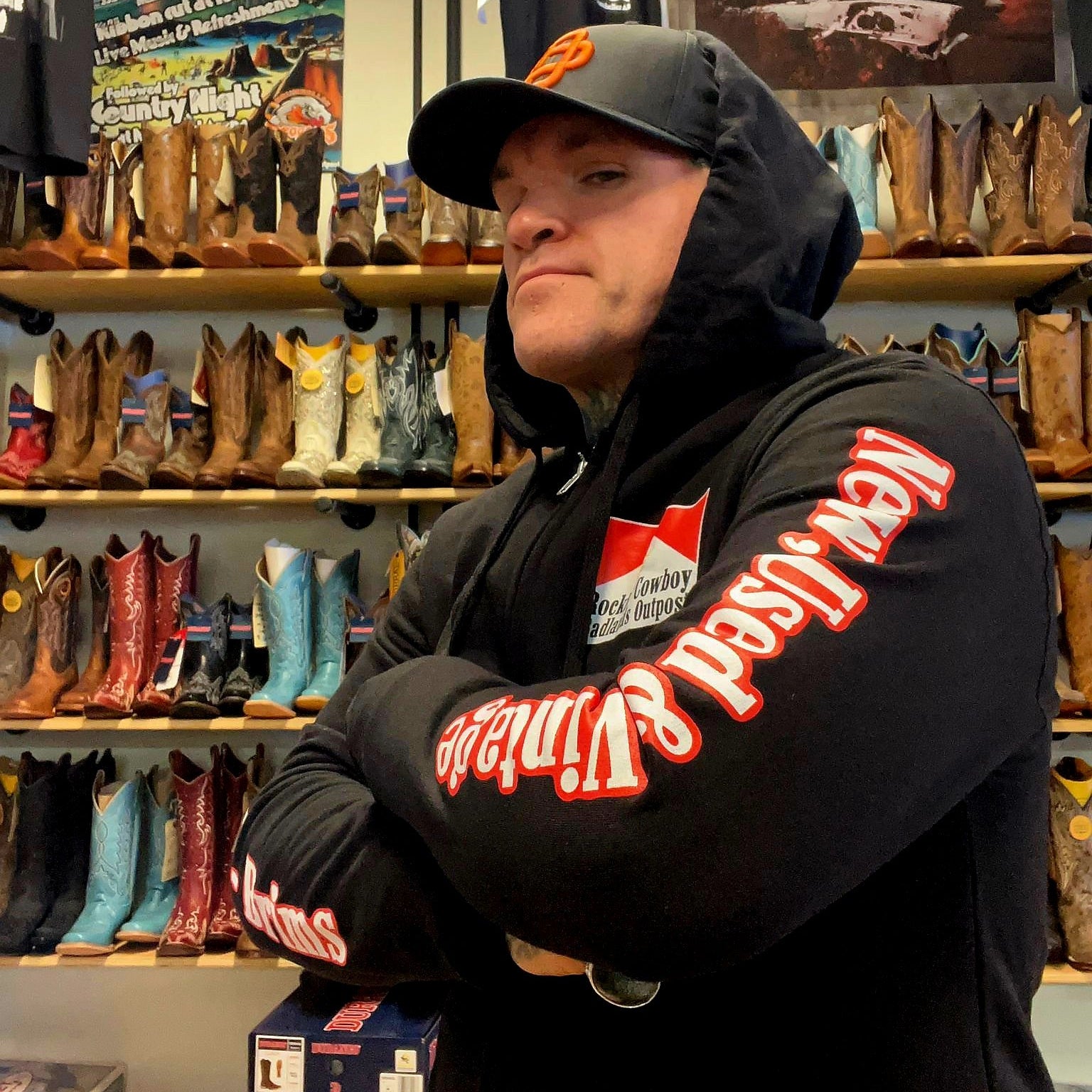 Rockin' Cowboy "Smokin" Badlands Hoodie