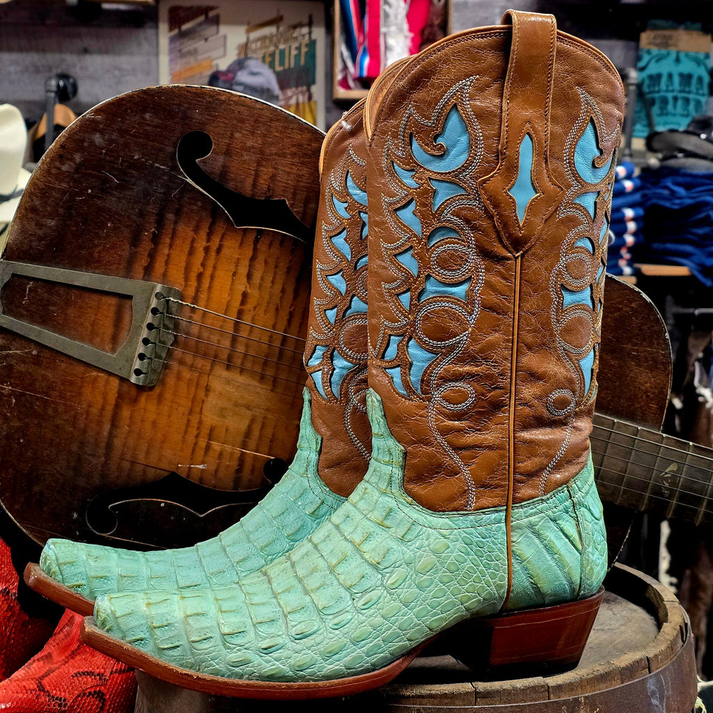 Resistol Ranch Turquoise Cayman Exotic Woman's Western Boot