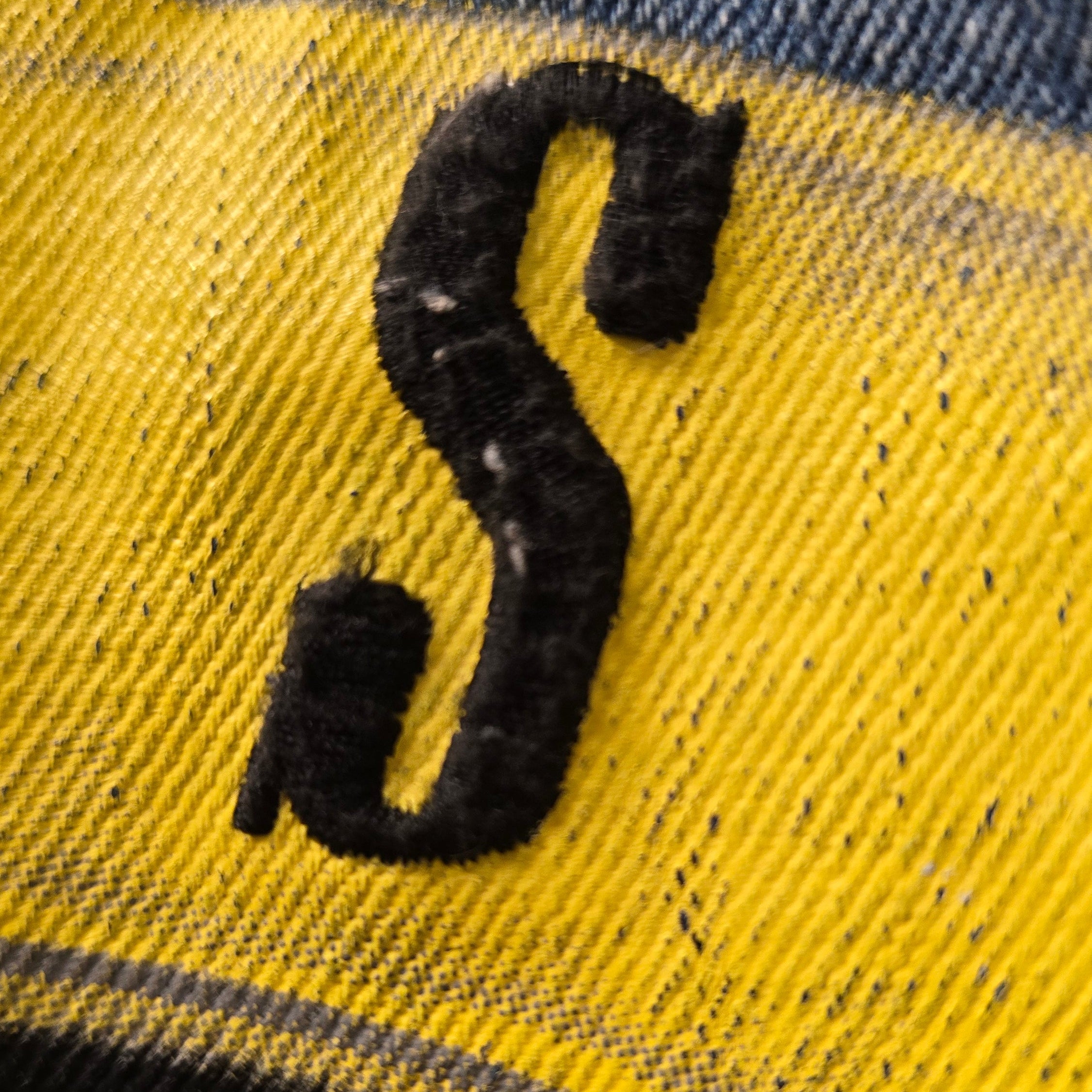 Guns & Roses Black Frog Embroidered And Printed Distressed Faux Fur Denim Jacket