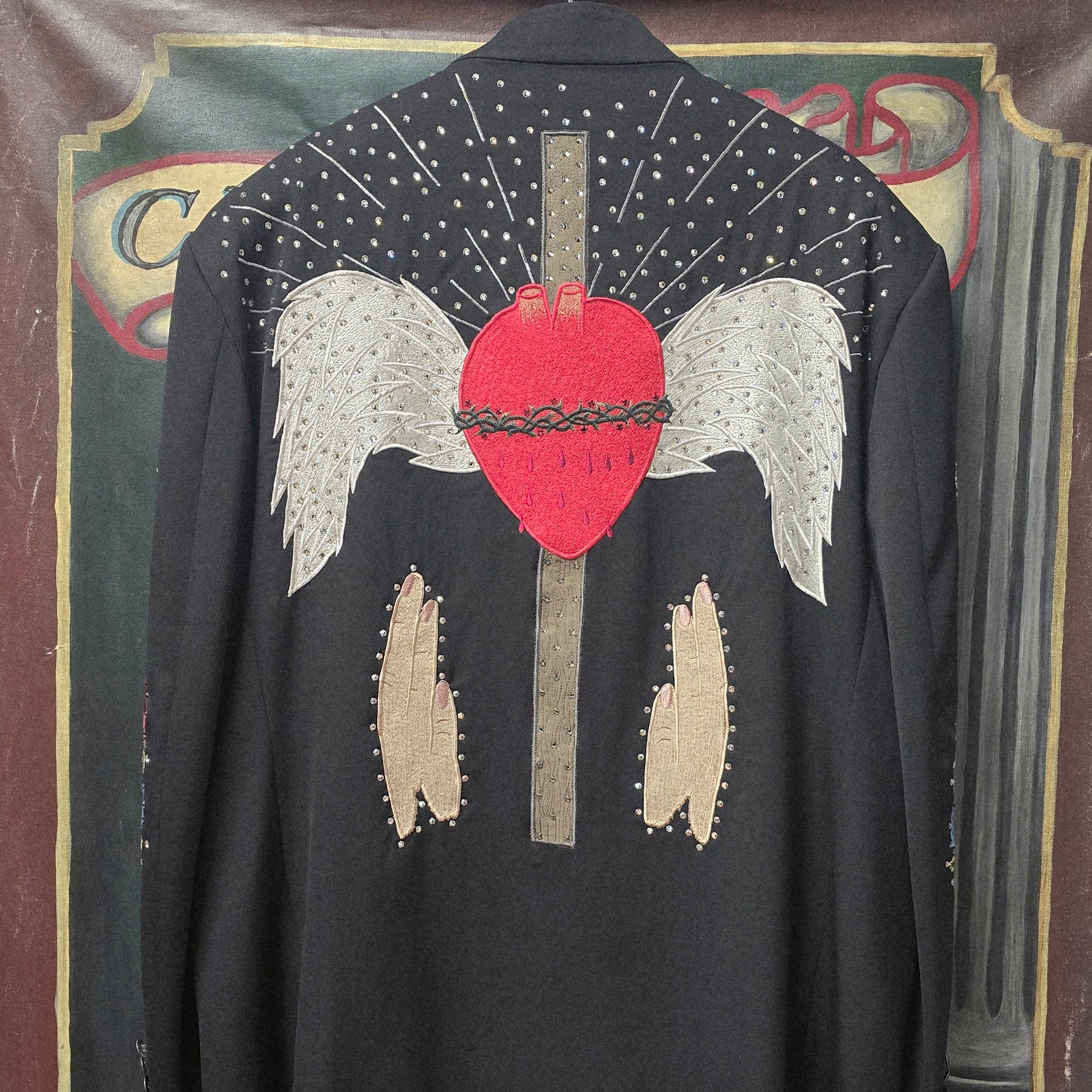 Custom Mauel Cuevas "Sacred Heart" Suit Jacket