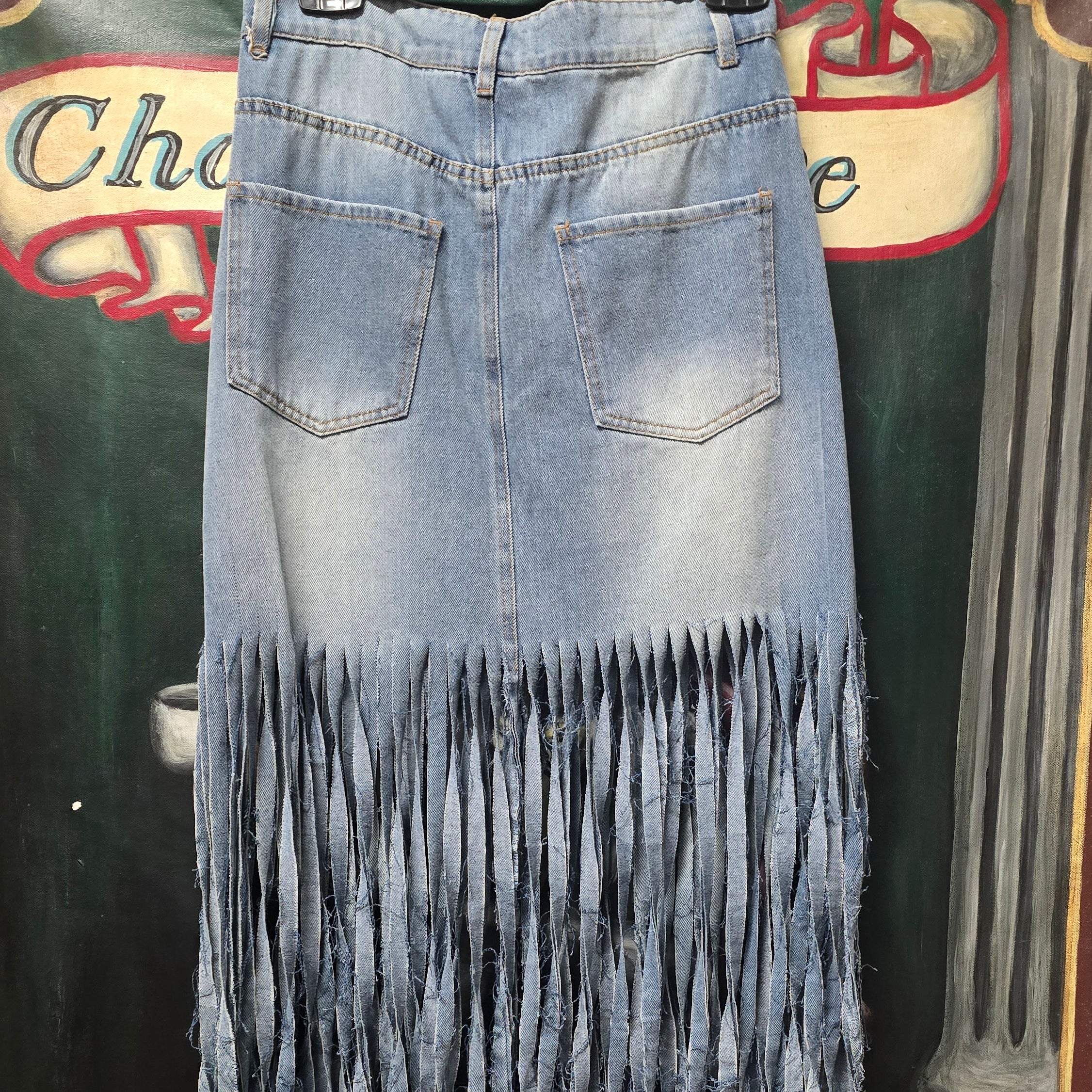 Vocal Ripped Fringe Skirt