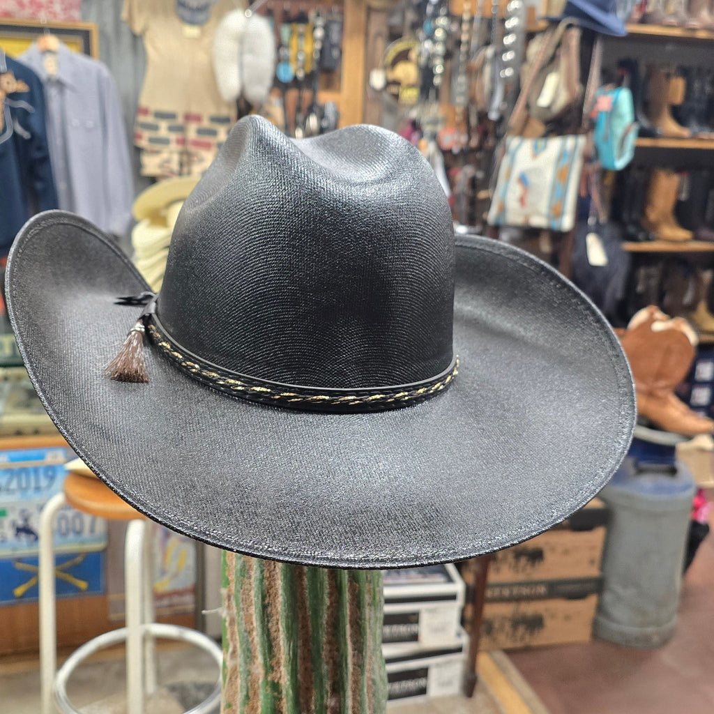 TGH "Chihuahua Sin Ojillos" – Midnight Black Straw Cowboy Hat