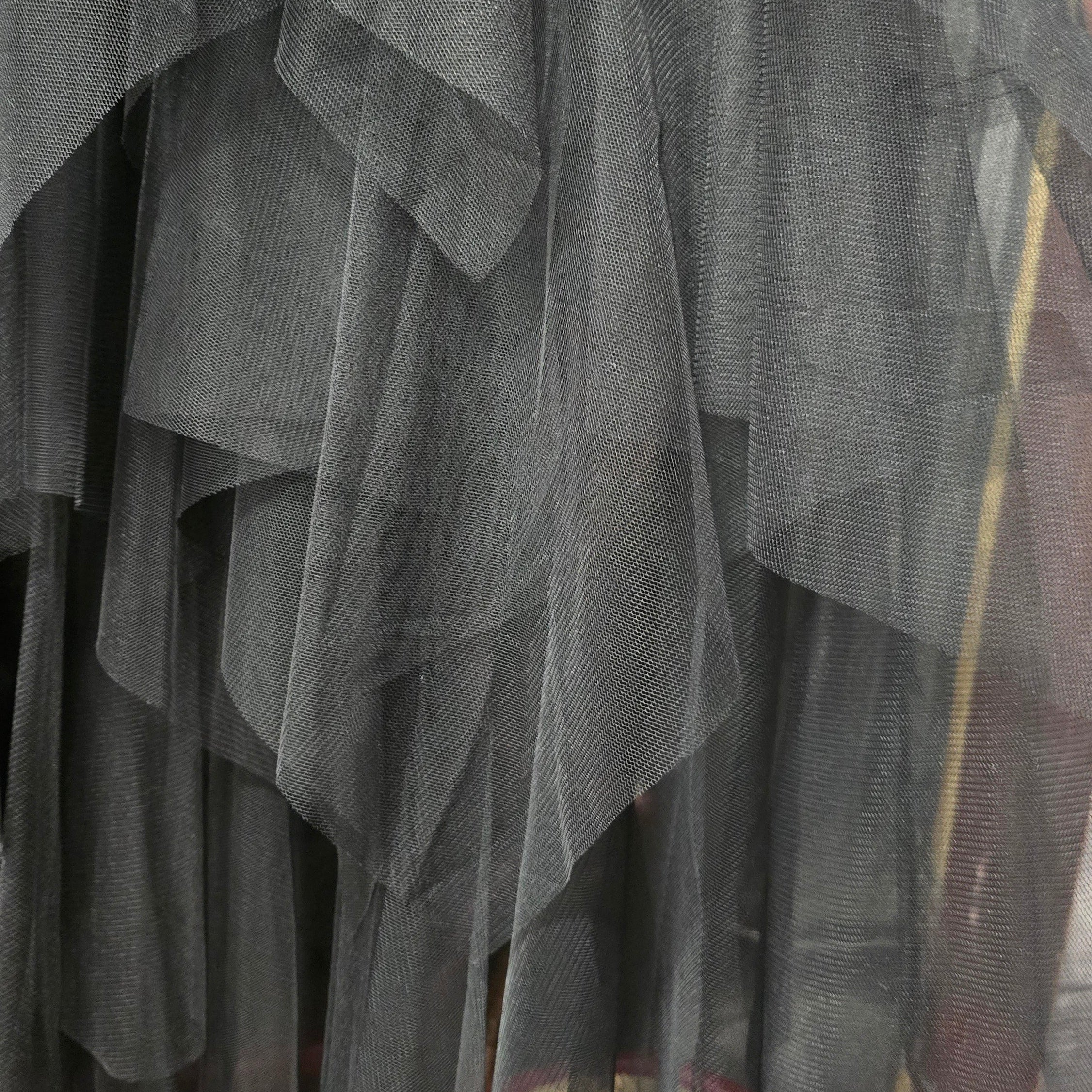 Black Super Frill  "Handkerchief Skirt"