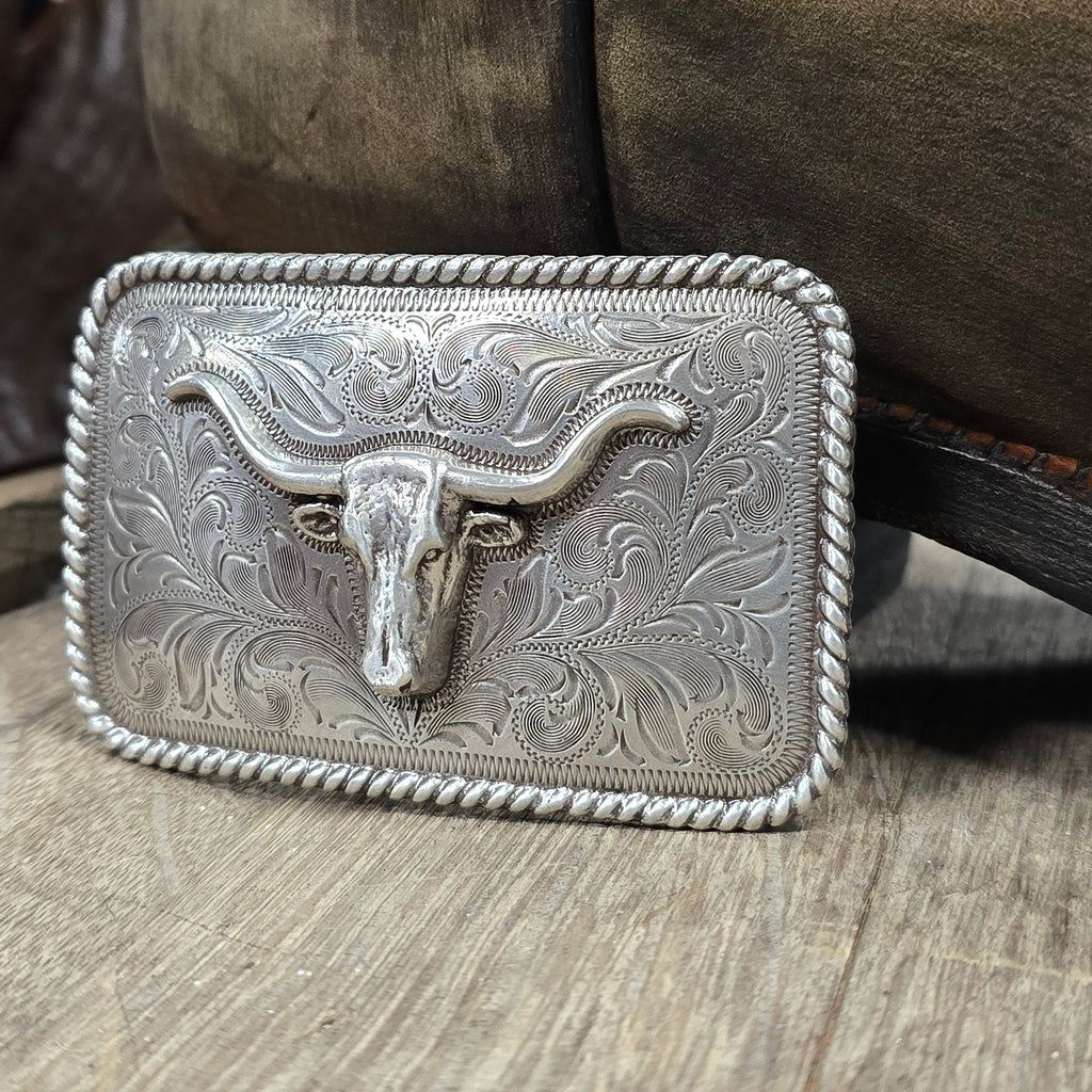 Western Heritage Longhorn Belt Buckle