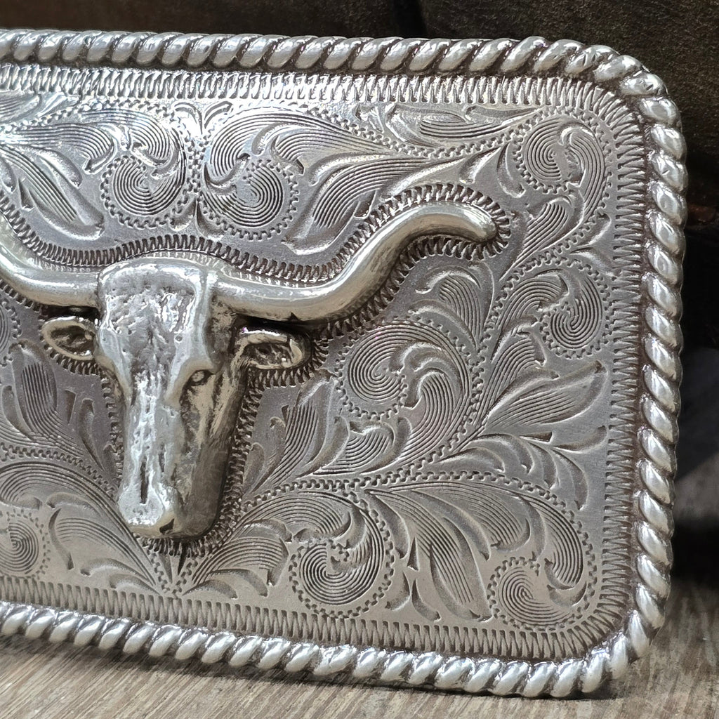 Western Heritage Longhorn Belt Buckle