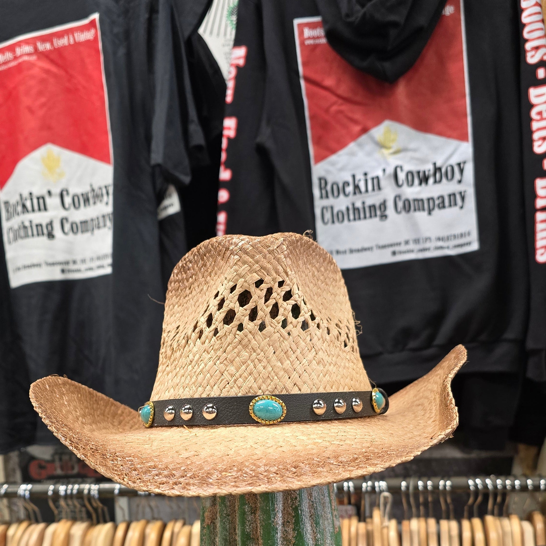 Summer Nights Faux straw Western Hat