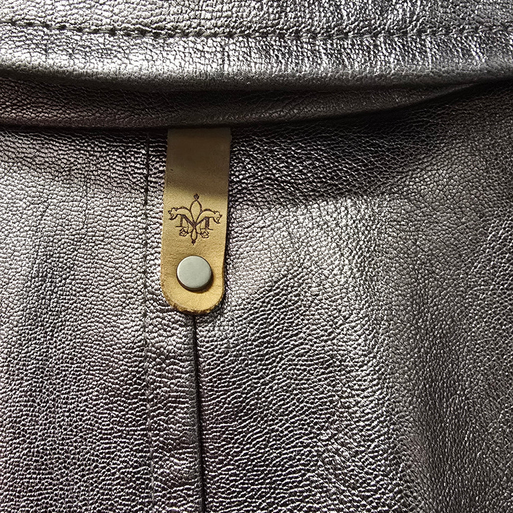 Aritzia x Mackage: Metallic Leather Moto Jacket