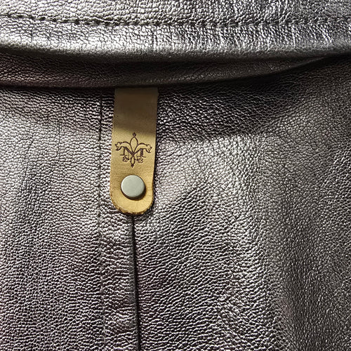 Aritzia x Mackage: Metallic Leather Moto Jacket