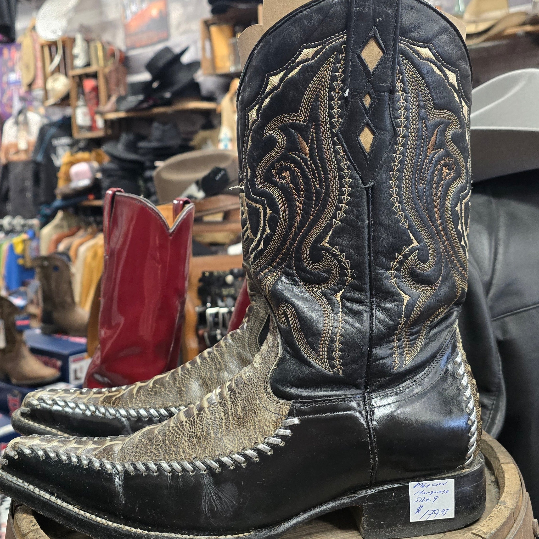 Artisan Mexican Hand-Stitched Western Boots
