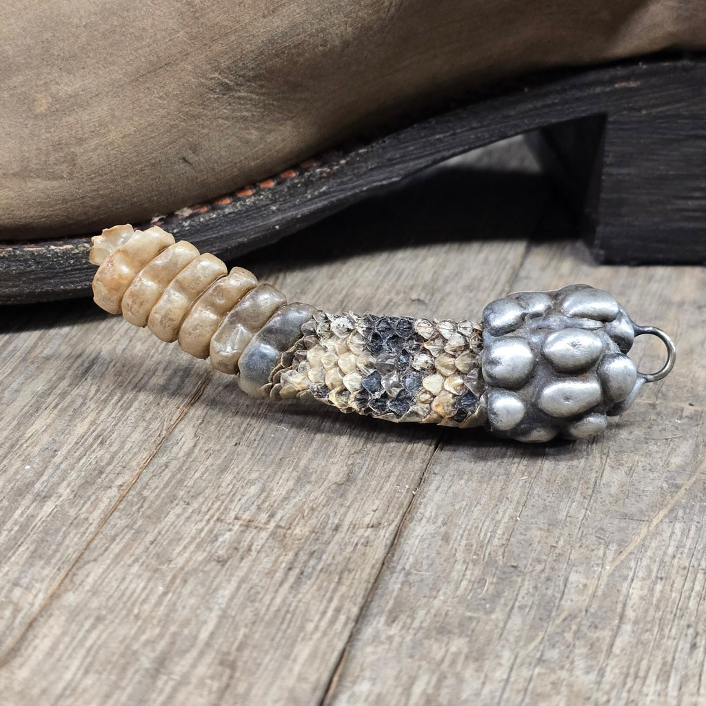 Genuine Rattlesnake  Tail  Pendant