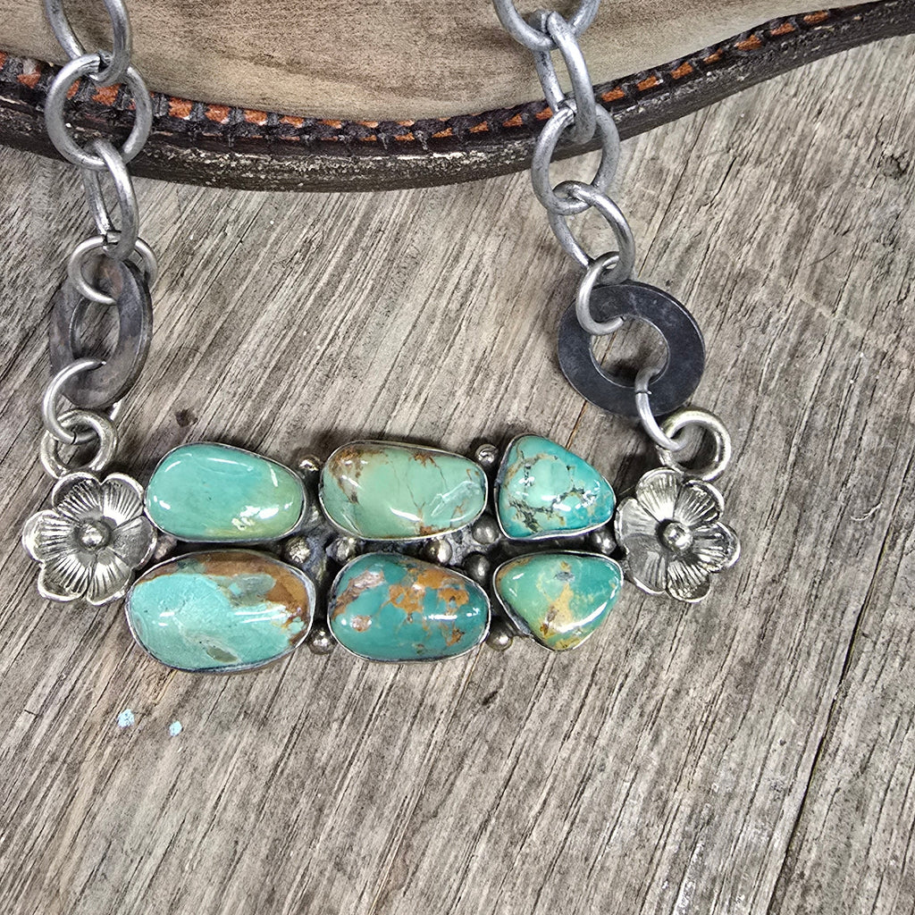 Art By Amy Labbe Six Gemstone Turquoise Necklace