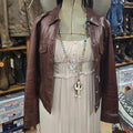Vintage Gap Leather Trucker Jacket