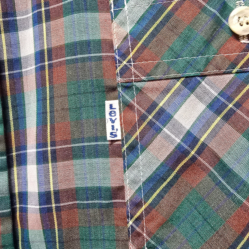 Vintage Levi's Plaid Button-Down Shirt