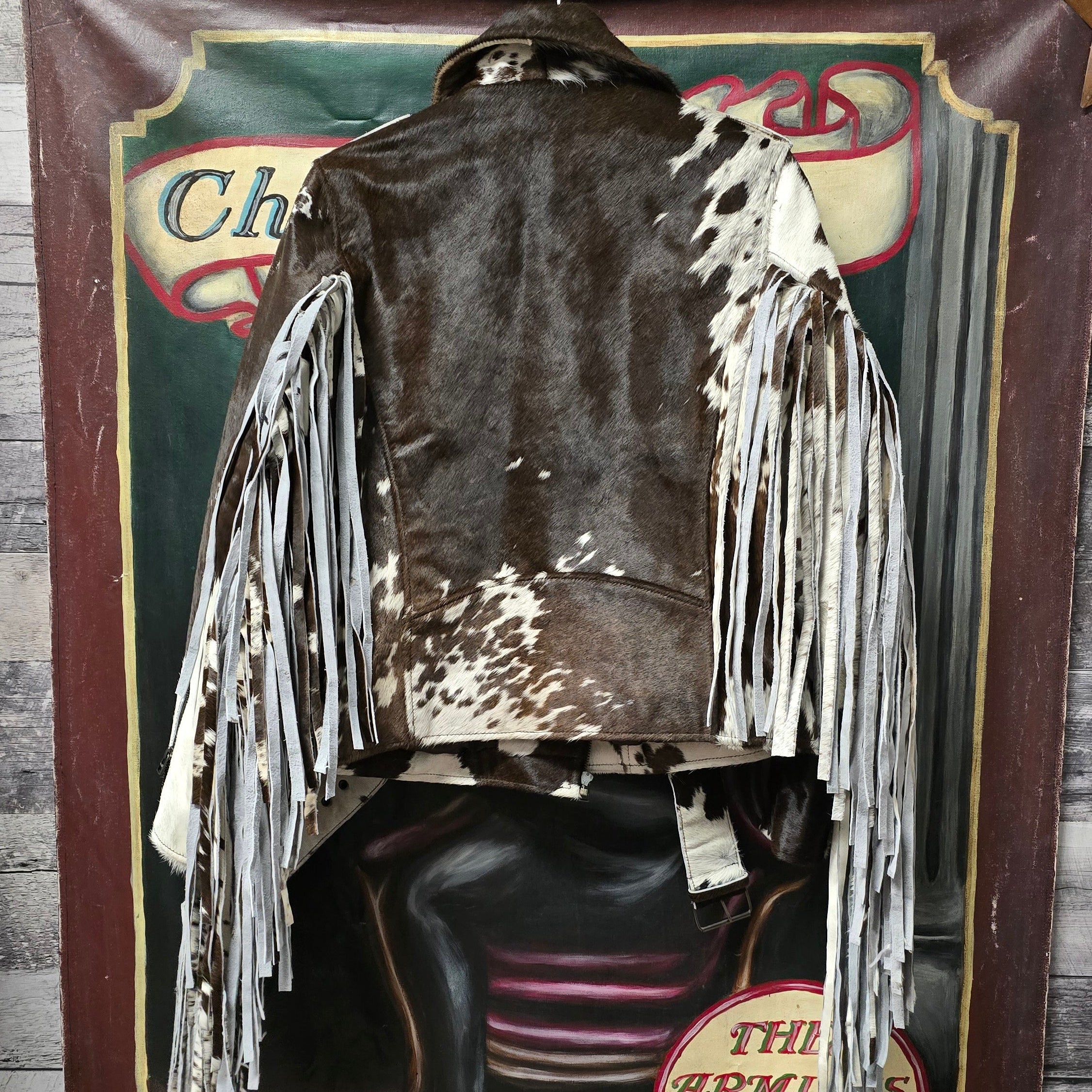 Rockin' Cowboy Branded Super Finge Biker Jacket