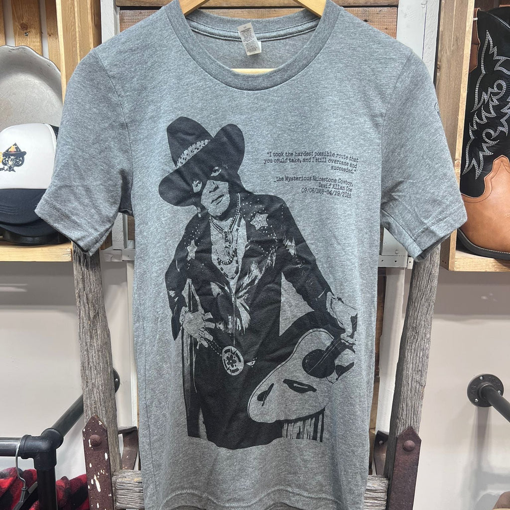 David Allan Coe Tribute Tee – Rockin' Cowboy Badlands Outpost