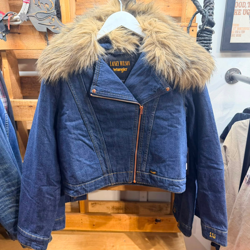 Wrangler X Lainey Wilson Supernova Moto Jacket -Badlands AB Exclusive-