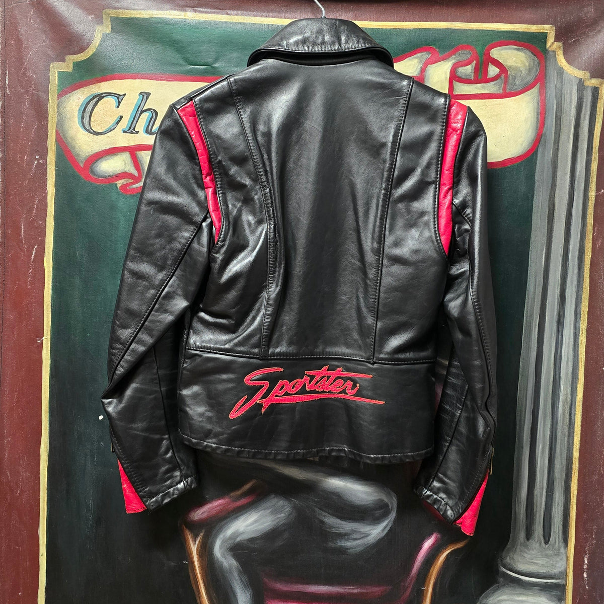 Vintage Treen Custom Leather Women’s "Sportster" Biker Jacket Size XS