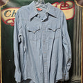 Vintage 1970s GWG Denim Western Pearl Snap Shirt