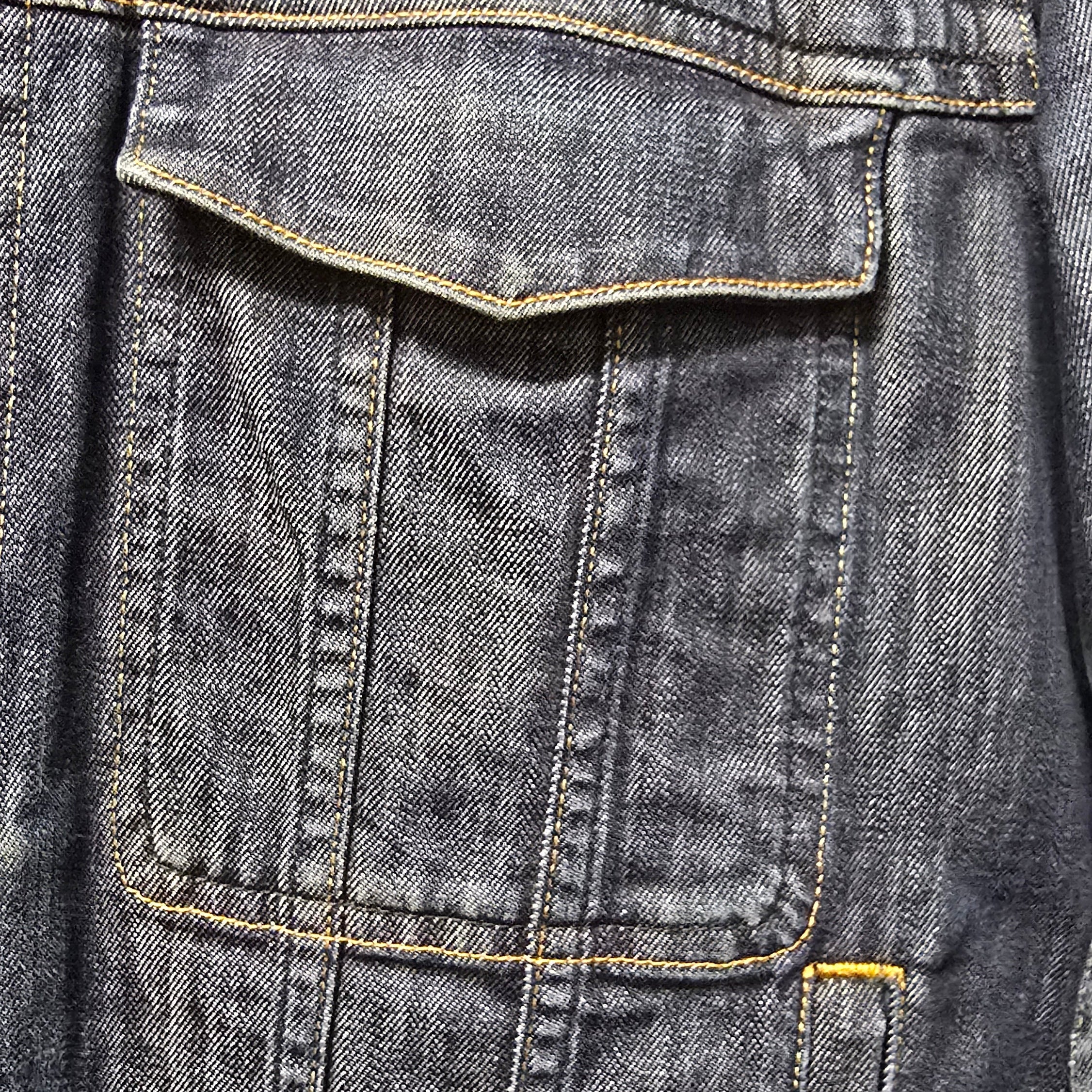 Vintage Dark-Wash Trucker Denim Jacket