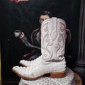 Los Altos Leather/ Faux Gator boots