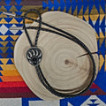"The Big  Grizzly" Faux Onyx/Turquoise Bear Claw Bolo Tie