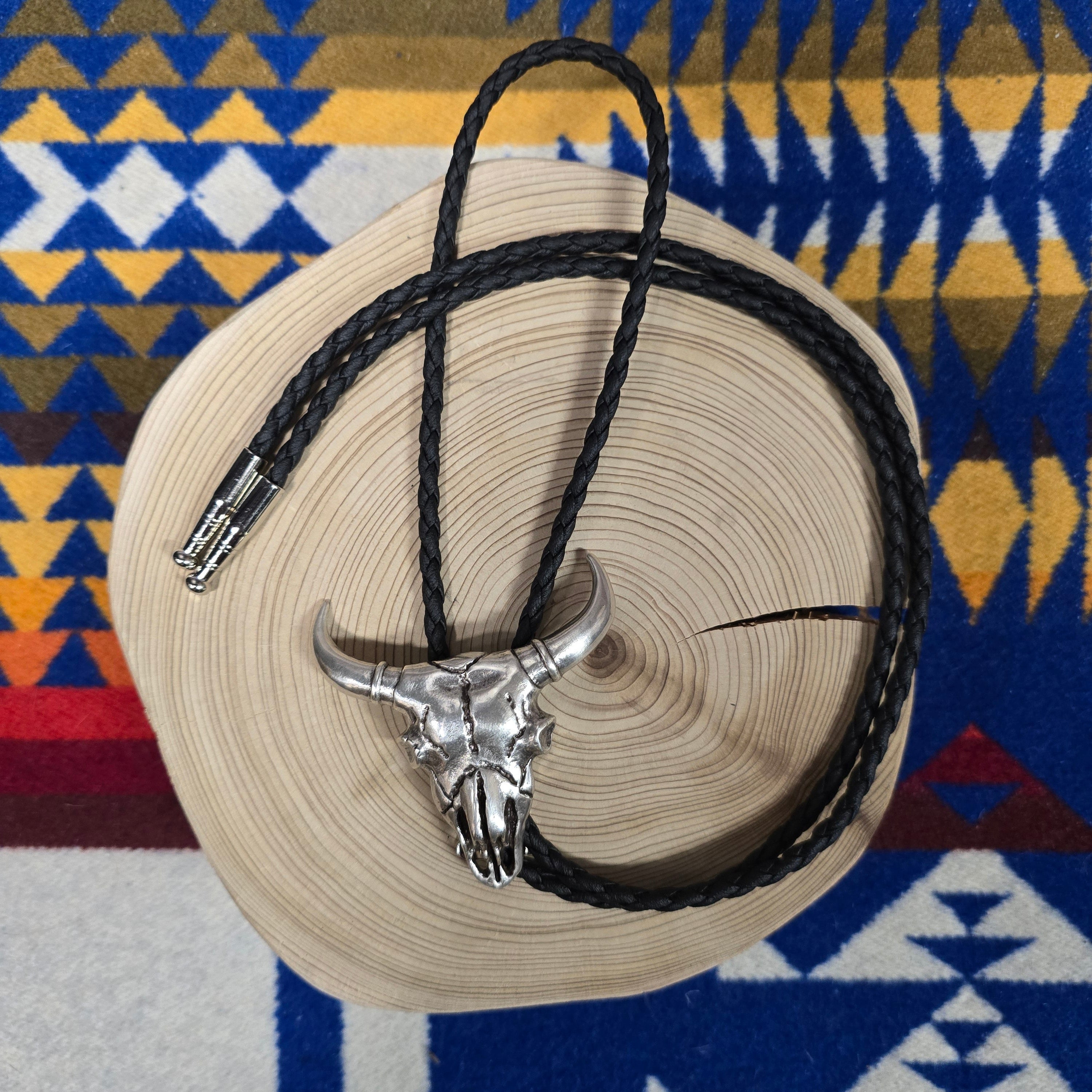 "The Big Tex" Long Horn Skull Bolo