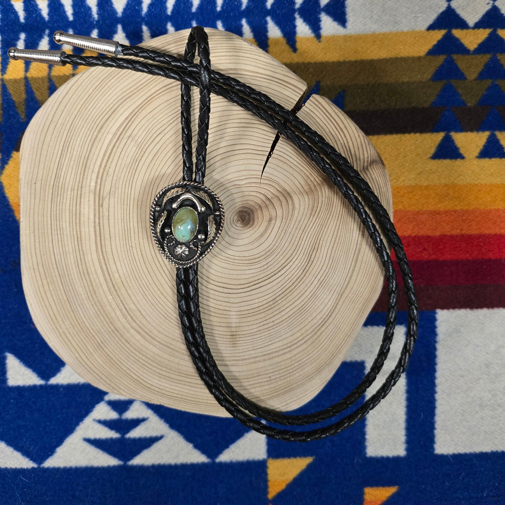 The "Hero"  Faux Turquoise Bolo Tie