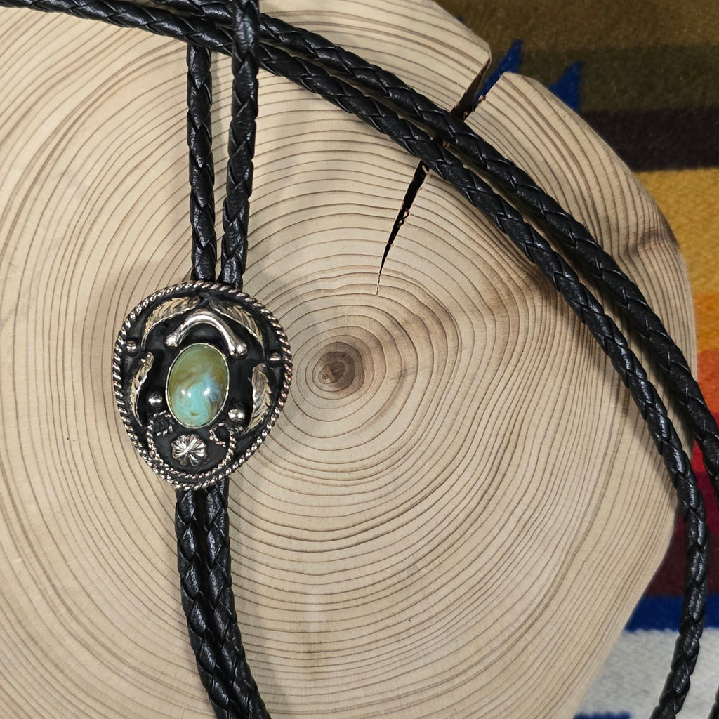 The "Hero"  Faux Turquoise Bolo Tie