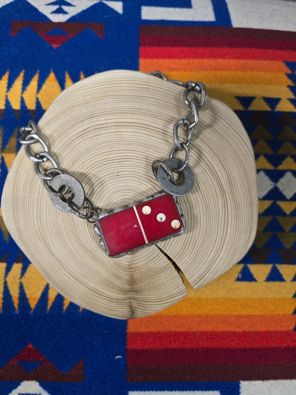 Art By Amy Love Domino Necklace.