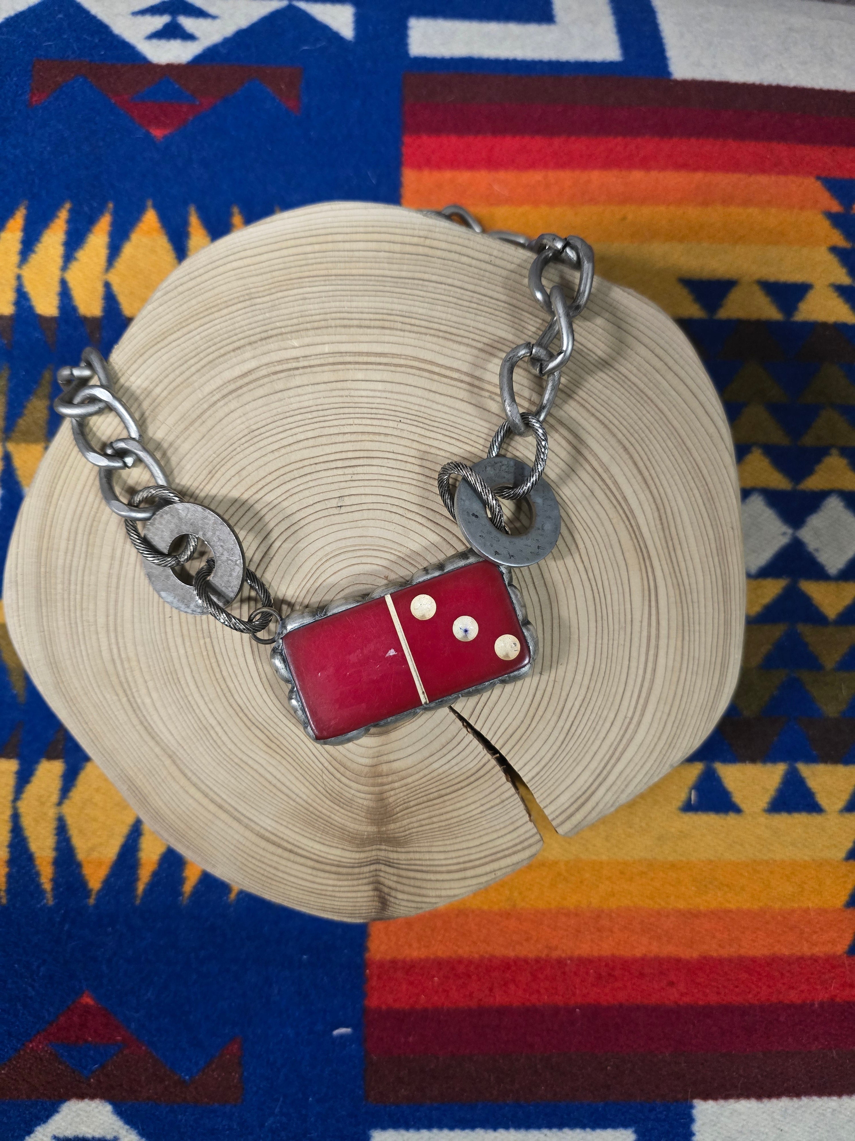 Art By Amy Love Domino Necklace.