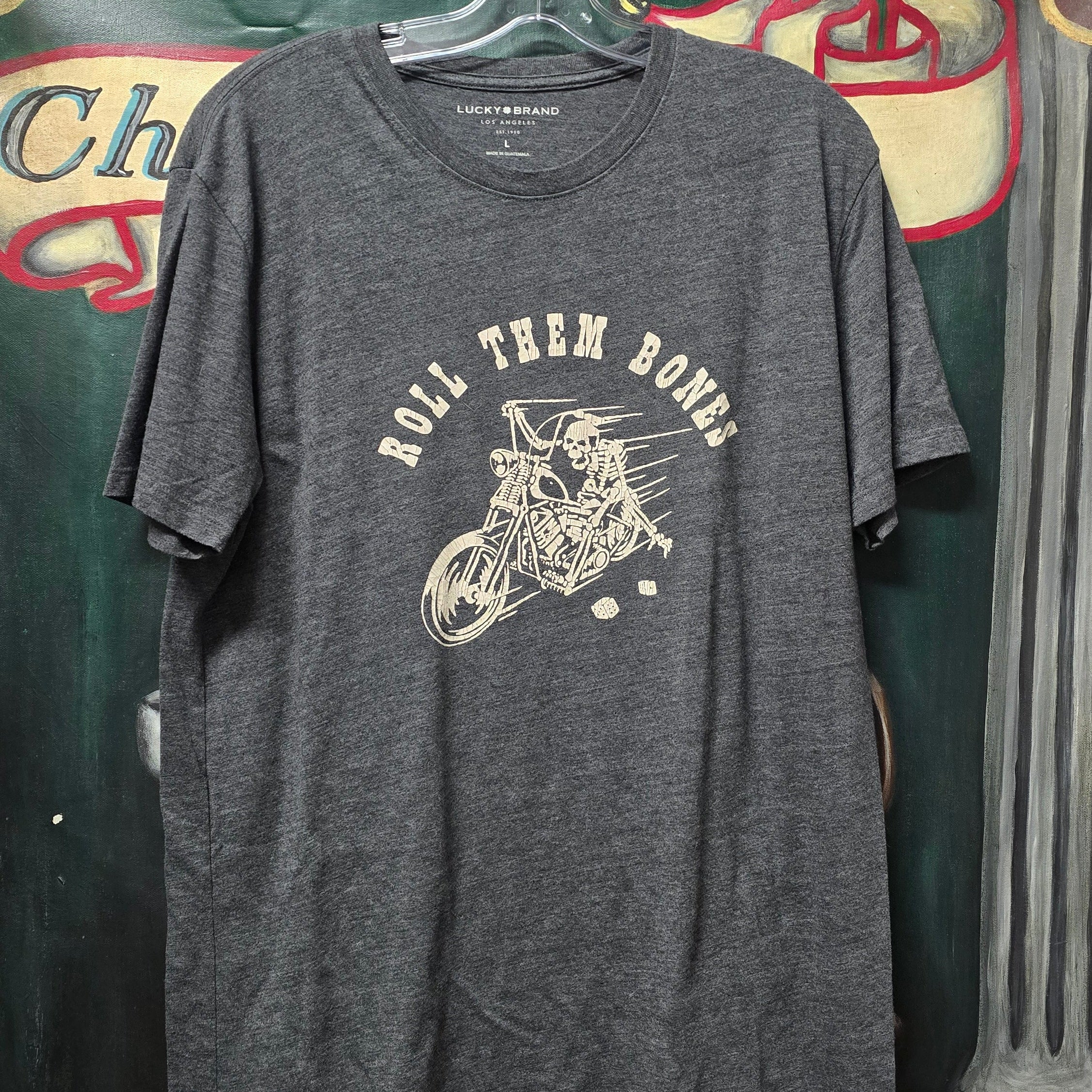 "Roll Them Bones" Biker Graphic Tee