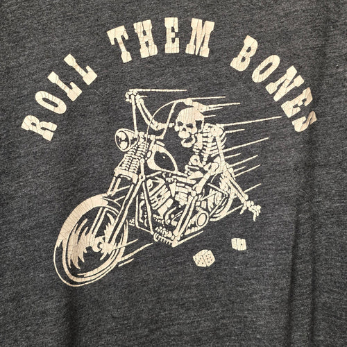"Roll Them Bones" Biker Graphic Tee