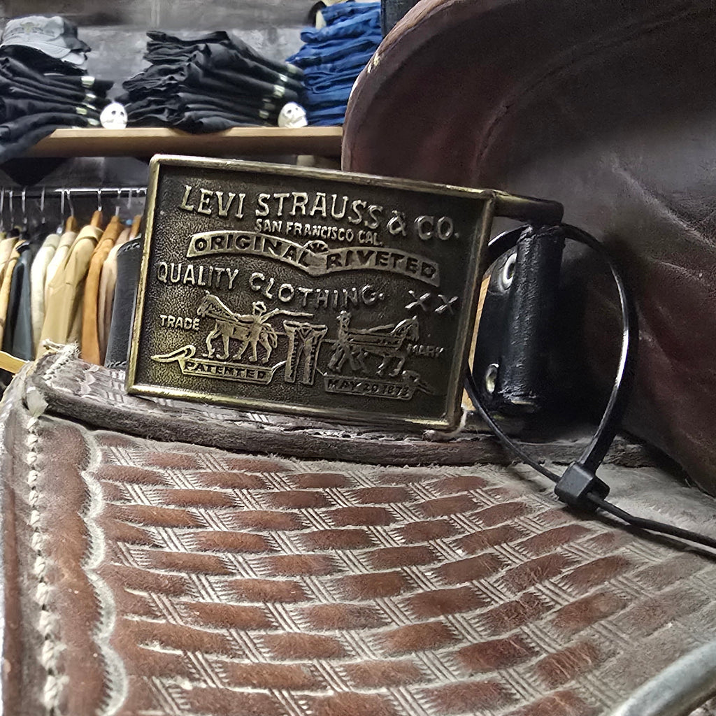 Vintage 1990s Denim Heritage Belt Buckles