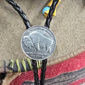 Classic American Buffalo Nickel Bolo Tie