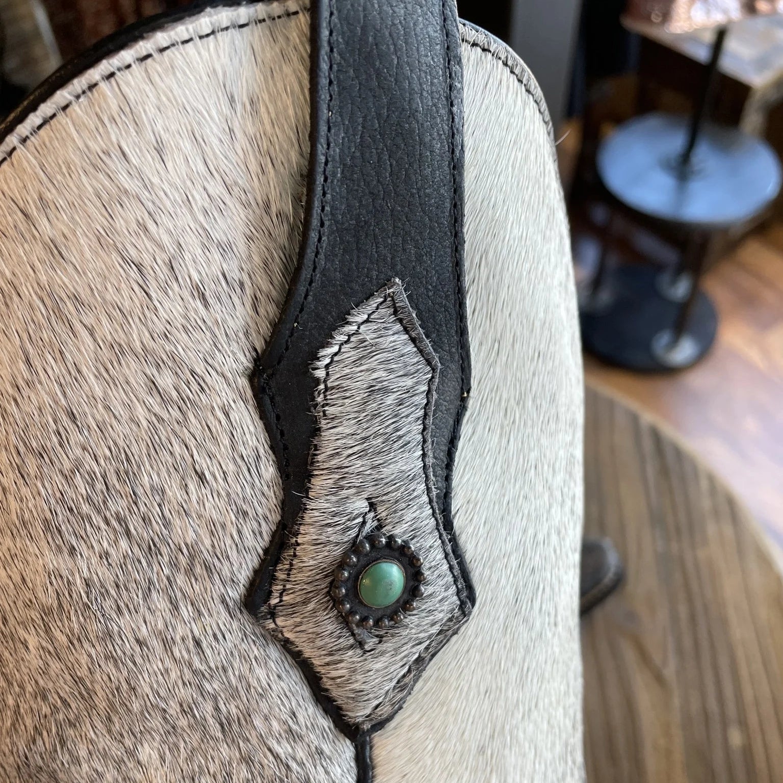 Corral Women’s Cowhide & Turquoise Western Boots