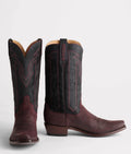 Lucchese Wine Color Brazos Men's Cowboy Boot