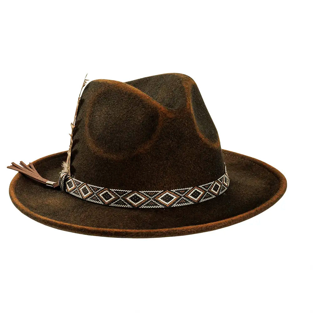 American Hat Makers Backroads Rust Fedora Hat