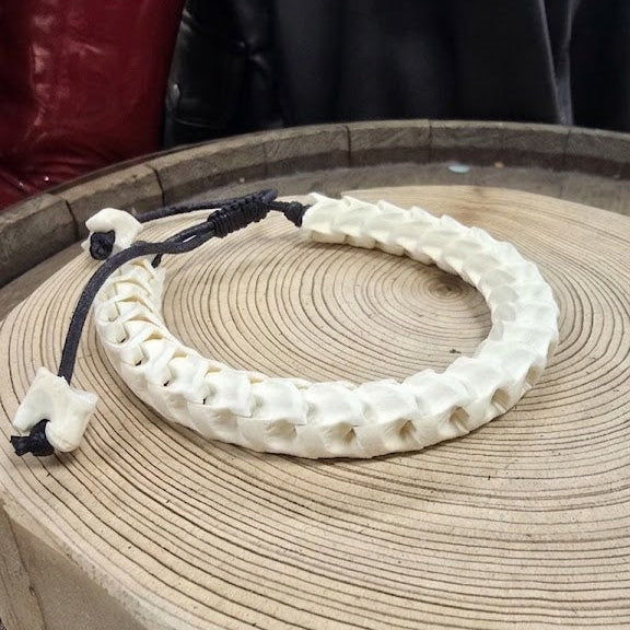Handcrafted Rattlesnake Vertebrae Bracelet