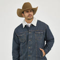 Wrangler Western Sherpa Lined Denim Trucker Jacket