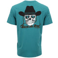 Bad Company T-shirt Teal w/Black & White Skull Logo