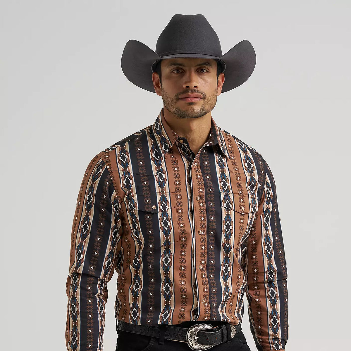Men's Checotah Long Sleeve Western Snap Printed Shirt