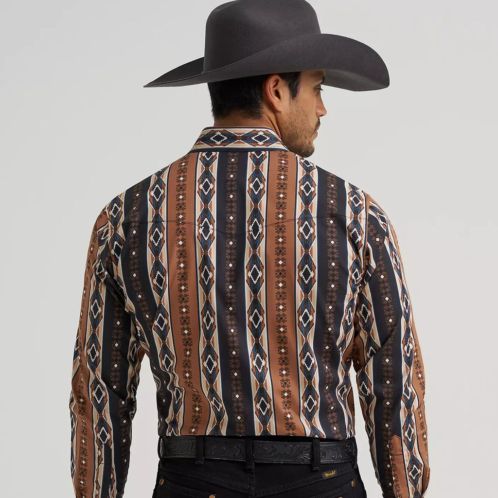 Men's Checotah Long Sleeve Western Snap Printed Shirt
