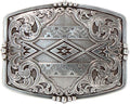 Nocona Belt Co. Men's Western Buckle with Floral Aztec Engraving