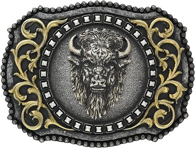 Nocona  Men's Western Buffalo Head Buckle