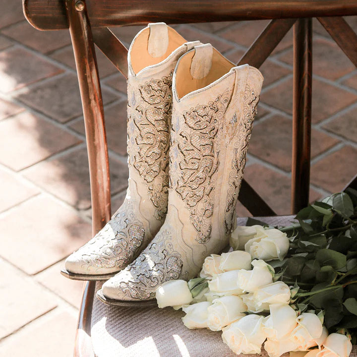 Corral A3322 Woman's "Wedding Day" Western Boot