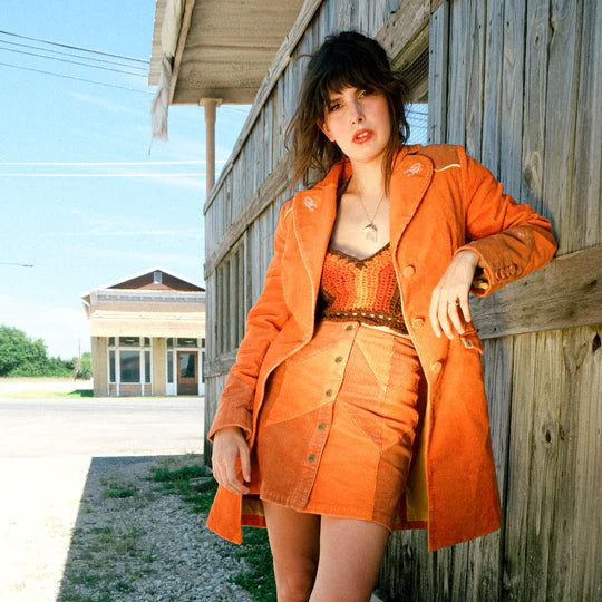 Classic Rock Couture Cinnamon Girl Rust Faux Fur Jacket - Badlands Exclusive-