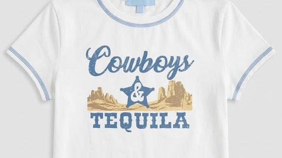 Bear Dance Cowboys & Tequila Crop T