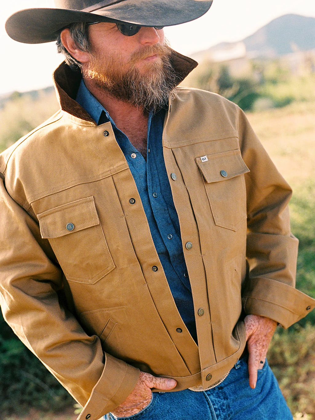 Men's Ely Cattleman Vintage Reissue Twill Trucker Jacket
