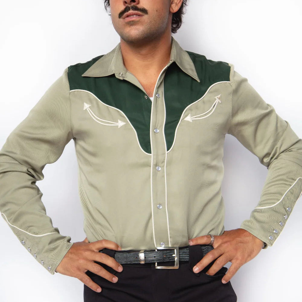 H Bar C San Juan Men's Shirt Green